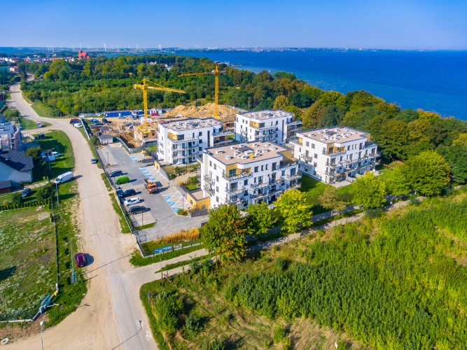 Nexo Apartamenty na Klifie zlokalizowane 10 metrów od parku i 50 metrów do morza.
