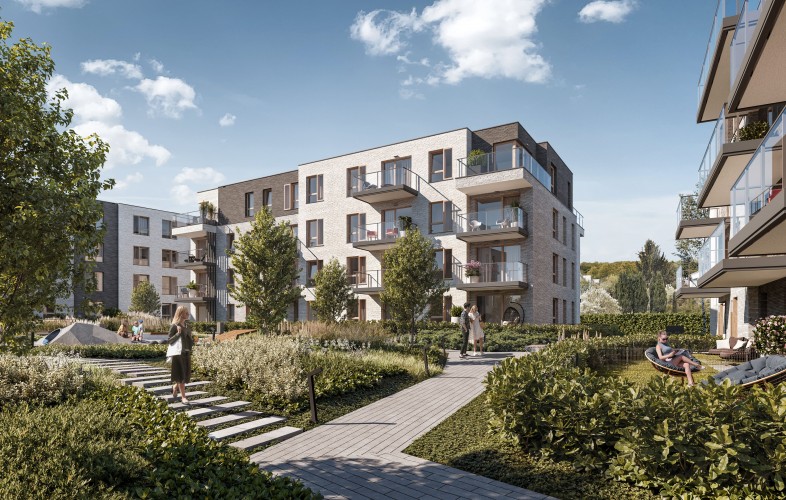 Atrium Oliva to inwestycja, która powstaje w symbiozie z naturą. Służy temu aranżacja zielonej oprawy zaprojektowana przez architektów krajobrazu.