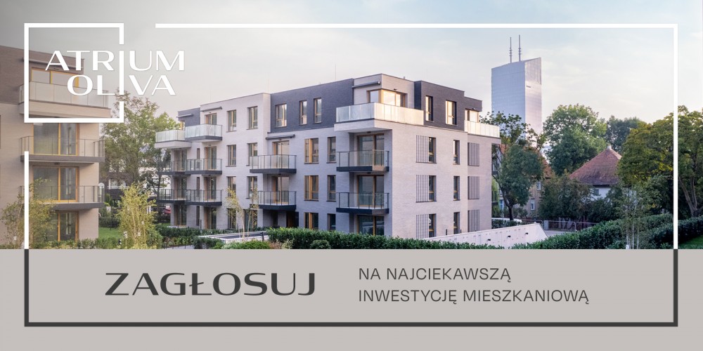 Atrium Oliva Najciekawszą Inwestycję Mieszkaniową Trójmiasta? Zachęcamy do głosowania! - zdjęcie główne