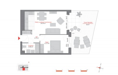 Rzut mieszkania nr: A1.0.2