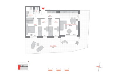 Rzut mieszkania nr: A1.0.4