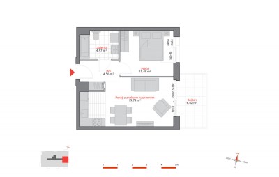 Rzut mieszkania nr: A1.1.2