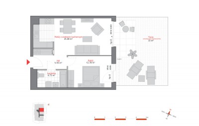 Rzut mieszkania nr: A2.0.6