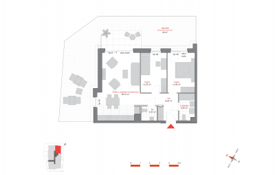 Rzut mieszkania nr: B2.0.4