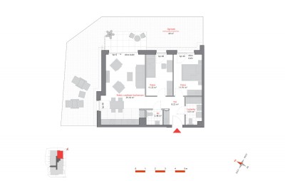 Rzut mieszkania nr: B2.0.4