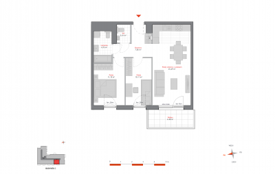 Rzut mieszkania nr: C.1.10