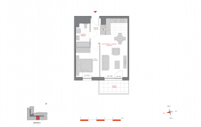 Rzut mieszkania nr: C.1.11
