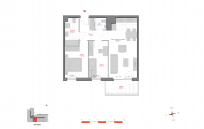 Rzut mieszkania nr: C.1.12